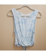 NEW Heavenly by VICTORIA Sleeveless Modal Tie Back Tank XL Blue Tie Dye - £12.87 GBP