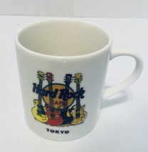 Hard Rock Cafe Tokyo Coffee Cup Mug Four Colorful Guitars 10 Ounces White - £17.84 GBP