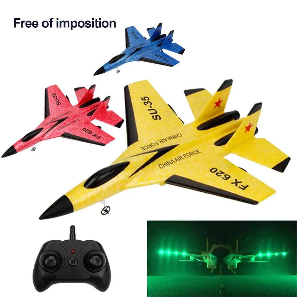 RC Plane SU35 FX620 2.4G With LED Lights Aircraft Remote Control Flying ... - $39.11