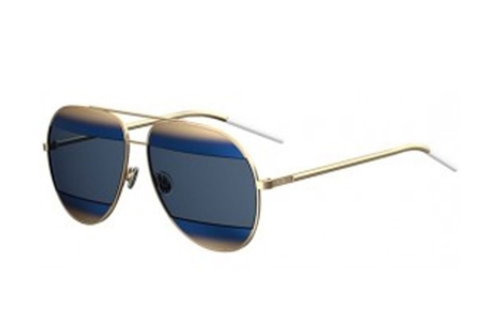 Dior Split 1 Sunglasses 59 mm Gold Blue - $539.54