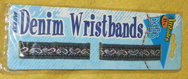NEW Youth 1-Girls Awesome Denim Wristbands by Mannix / 7.5&quot; Length - £4.64 GBP