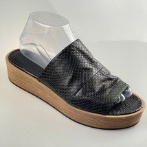 VINCE Shoes Platform Wedge Slide Sandals Leather Women&#39;s Size 8M Eu 39 - £35.19 GBP