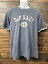 Women’s Old Navy XXI Baseball Tee Large Baseball Shirt Logo Spellout - £10.45 GBP