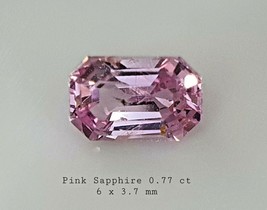 Natural Baby Pink Sapphire Loose Stone - £119.90 GBP