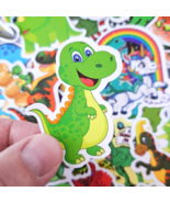 50 PCS Children Dinosaur Sticker Pack, Cute Cartoon Dragon Kids Decals - £10.61 GBP