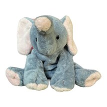 Ty Pluffies Plush Winks Elephant Beanbag 2002 Grey Pink Floppy Stuffed Toy - $17.72