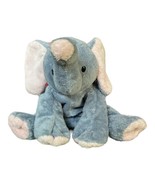 Ty Pluffies Plush Winks Elephant Beanbag 2002 Grey Pink Floppy Stuffed Toy - £14.14 GBP