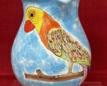 Nino Parrucca Pitcher Parrot Bird Hand Painted Ceramic Made In Italy - £40.45 GBP