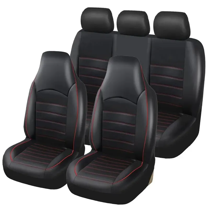 AUTOYOUTH PU Leather Front Car Seat Covers Fashion Style High Back Bucket Car - £15.52 GBP+