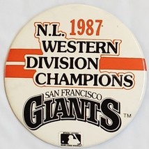 San Francisco GIANTS 1987 National League Western Division Champions Pinback  - £11.18 GBP