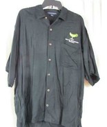 Port Authority Black Mens L Button Shirt Embroidered Dallas Margarita So... - £2.23 GBP