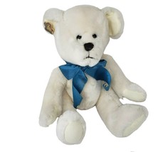 Vintage Applause Bravo Colby White Teddy Bear Jointed Stuffed Animal Plush Toy - £36.47 GBP