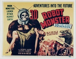 3D Robot Monster Monster From Mars 1952 cult sci-fi Claudia Barrett poster art  - £7.57 GBP