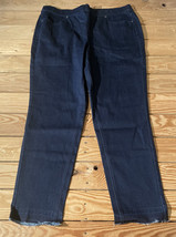 Isaac mizrahi live NWOT Women’s pull on Slim ankle jeans Size 16 blue s6 - £11.78 GBP