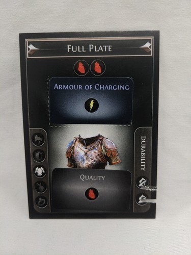 *Punched* Path Of Exile Exilecon Full Plate Of Charging Magic Trading Card - $19.80