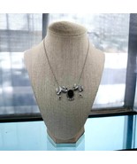 Vintage Sterling and Black Onyx Choker Necklace 14 1/2", - $1,564.43 MXN Vintage Sterling and Black Onyx Choker Necklace 14 1/2", - $1,564.43 MXN