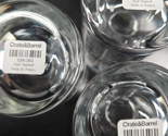 (3) Crate &amp; Barrel Reef Highball Glasses Set Clear Etch Fish Tumblers Po... - $66.20