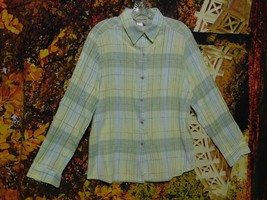 Women&#39;s Long Sleeve Button Up Blouse By David Brooks / Size L - £7.90 GBP