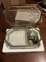 Glass Music/Jewlery Box w/Brass Edges- JCPenney - $9.90