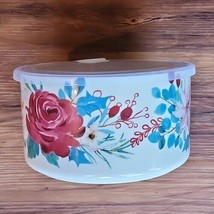 Pioneer Woman ~ Wishful Winter ~ Stoneware ~ 7&quot; Food Storage Container w/Lid - £24.04 GBP