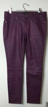 Plum Purple Coated Women&#39;s G by Guess Skinny Fit Denim Style Pant Size 30 - £52.26 GBP