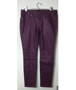 Plum Purple Coated Women&#39;s G by Guess Skinny Fit Denim Style Pant Size 30 - £51.56 GBP