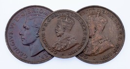 1919-1951 Australien Half Penny &amp; Penny Menge (3 Münzen) Km # 22, 23, 43 - $1,026.40 MXN