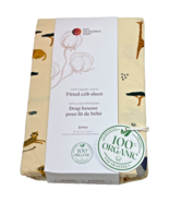 San Francisco Baby 100% Organic Cotton Crib Sheet Jersey Yellow Multi Jungle