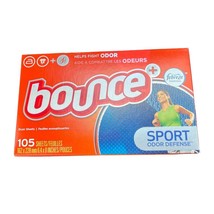 Bounce Fabric Softener Dryer Sheets, Pure Sport, 105 Count, New - £29.73 GBP