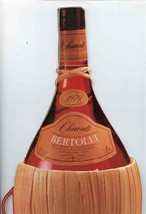 Frank&#39;s Fiasco Bertolli Chianti Classico Bottle Shaped Menu San Jose California - £37.58 GBP
