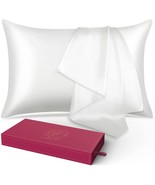 Lacette Silk Pillowcase 2 Pack for Hair and Skin, 100% Mulberry Silk, Do... - £53.56 GBP