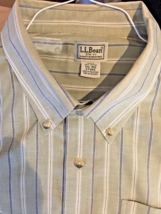 L.L Bean | Men’s XXL Long-Sleeve Button-Down Dress Shirt - £10.24 GBP