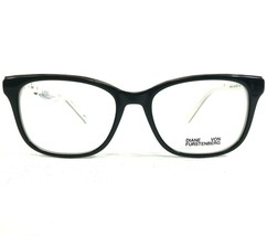 Diane Von Furstenberg Eyeglasses Frames DVF5110 003 Black White Square 52-17-135 - £41.06 GBP