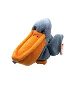TY Beanie Babies Scoop The Pelican 6 inch DOB 7/1/1996 - $183.06 MXN