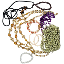 Mixed Lot of Costume Jewelry Beads Necklaces and Bracelets - £23.55 GBP