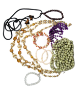 Mixed Lot of Costume Jewelry Beads Necklaces and Bracelets - £23.55 GBP