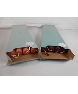 Lot of 2 Boxes of 4 Partylite 14&quot; Column Candles Unscented Cranberry and... - €12,07 EUR