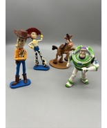 Pixar Disney Toy Story Lot of 4 Toy Action Figures Cake Toppers - £11.70 GBP