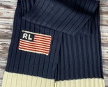 Ralph Lauren Polo Jeans Co. Knit Winter Scarf - American Flag - 65 x 9 i... - $38.69