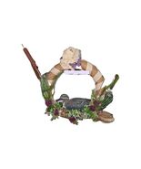 Handcrafted Duck-Themed Floral Wreath with Ribbon Accents - $21.34