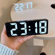 1pc Latest Digital Clock, LED Alarm Clock For Bedroom, Electronic Desktop Clock  - £16.27 GBP+