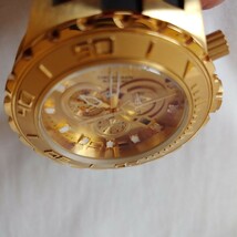 INVICTA SUBAQUA  MENS QUARTZ 52MM GOLD CASE -Needs new Battery image 8