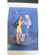 Pocahontas Disney Store Lithograph 11&quot; X 14&quot; Meeko John Smith 1995 VTG - €10,16 EUR