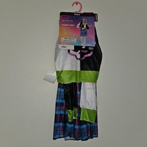 NEW Monster High Frankie Stein Halloween Costume Girls Small 6/6X Dress Jacket - £31.71 GBP