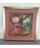 Lithograph Signed Hoi Oriental Inspired Garden Scene in Gilded Frame - £576.95 GBP