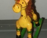 Russ Berrie Wood Rocking Horse 4&quot; Vintage Country Ornament Christmas - $12.98