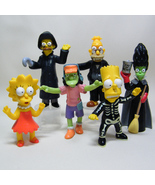 Lot of 6 Simpsons Halloween Burger King Creepy Classics Figures - £15.98 GBP