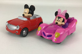 Mickey Roadster Racers Die Cast Mickey Ramblin&#39; Rover Minnie Pink Thunde... - $14.80