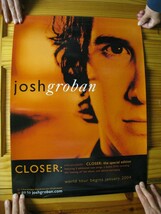 Josh Groban Poster World Tour 2004 Closer - $26.99