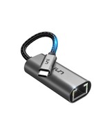USB C to Ethernet Adapter, uni Driver Free RJ45 to USB C [Thunderbolt 3/... - £28.24 GBP